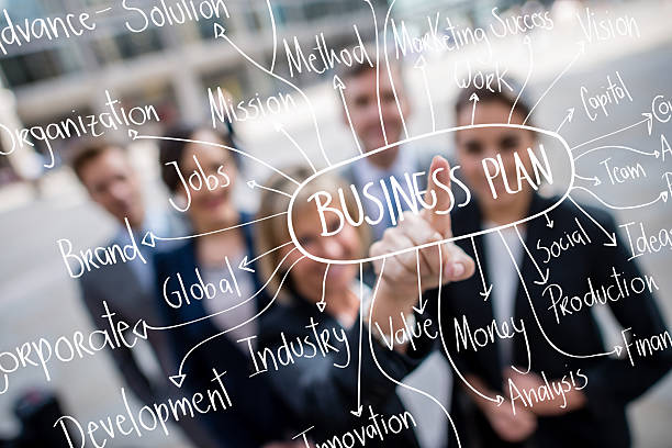 Successful group with a business plan