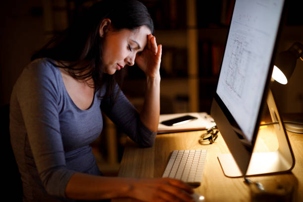 Woman tired of working